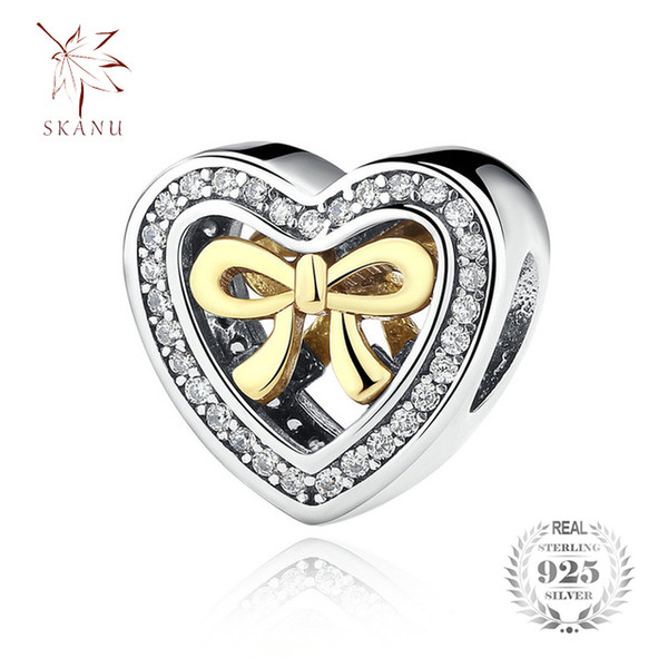 9 Style Original 925 Sterling Silver Heart Pandora Shape Love Beads Fit Charms Bracelet Jewelry Valentine's Mother's Day GIFT