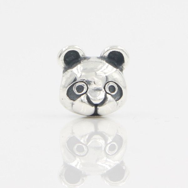 Lovely Bear Head Charm Bead Solid S925 Sterling Silver Charm Beads Fit European Jewelry Charm Bracelet & Pendant Lucky Sonny Wholesale