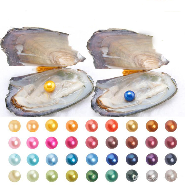 2018 New 6-7mm Akoya Natural Pearl Oyster With Round Loose Pearls For DIY Jewelry Making Vacuum Packaging Wholesale