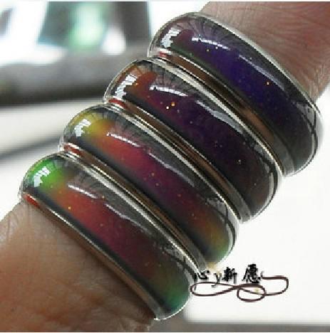100pcs mix size mood ring changes color to your temperature reveal your inner emotion cheap fashion jewelry