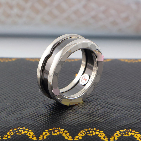 Fashion Black Ceramic Ring Charity Party Ring Jewelry for Couples