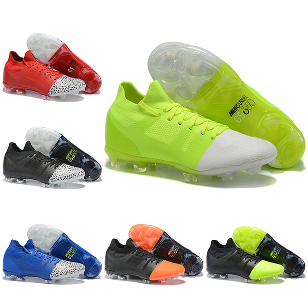 2019 Mens High Tops Football Boots Mercurial Greenspeed 360 FG Soccer Shoes Original Superfly VI GS360 Outdoor Soccer Cleats