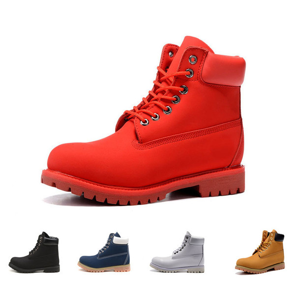 wholesale 6 Inch Boot Womens Mens Mid Boots Street Fashion outdoor Ankle Boot Combat Work Tactical Military Winter boots Original Logo