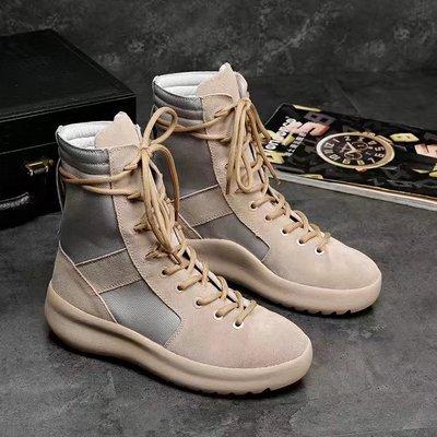 hot KANYE Brand high boots Best Quality Fear of God Top Military Sneakers Hight Army Boots Men and Women Fashion Shoes Martin Boots 38-45