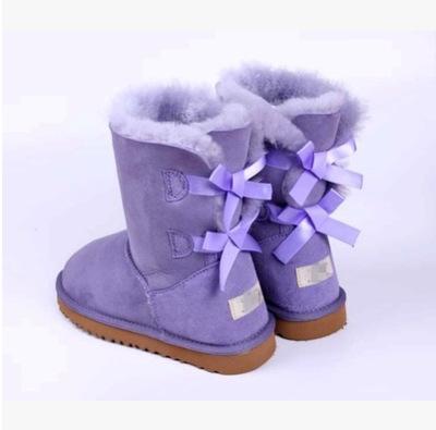 2017 winter Australia Classic snow Boots High Quality tall boots real leather Bailey Bowknot women's bailey bow Knee Boots shoes