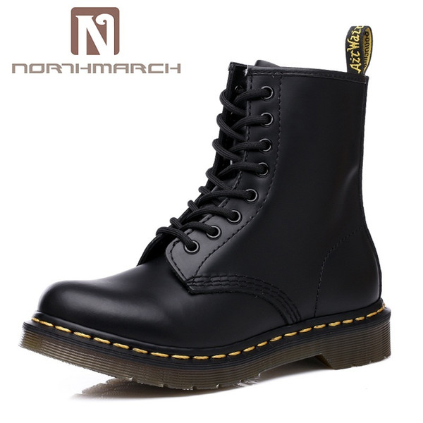 2019 NORTHMARCH Men's Boots Genuine Leather Classic Dr Martins Boots Fashion Ankle Boots Men Autumn Men Shoes Bota Masculina Couro Sneakers