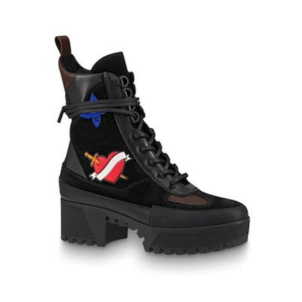 2019 Newest Women Laureate Platform Boot,World Tour Desert Boot,Spaceship Ankle Boots,Military Boots 5Cm Heel,With Dust Bag Box