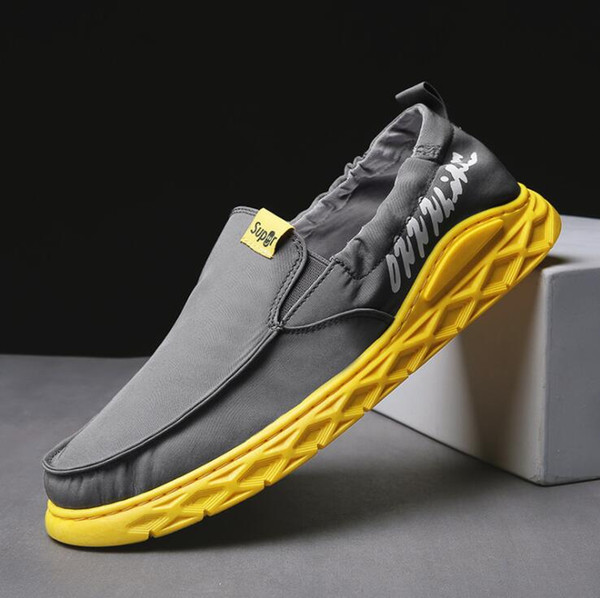 2019 Fashion casual canvas men shoes Ventilation Sports runing flat shoes Non-slip Four Seasons Shoes for Business Work Young students YS331