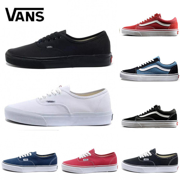 old skool Cheap Original Brand casual shoes black blue red Classic mens women canvas sneakers fashion Cool Skateboarding casual shoes 36-44