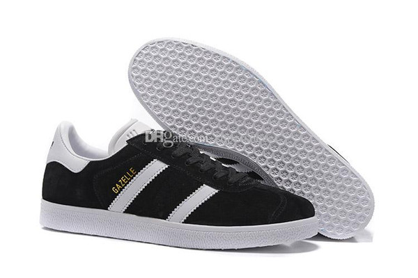 Top Quality 2017 Men Women Casual Suede Gazelle Black Grey Red Yellow Lightweight Walking Hiking Shoes 36-45