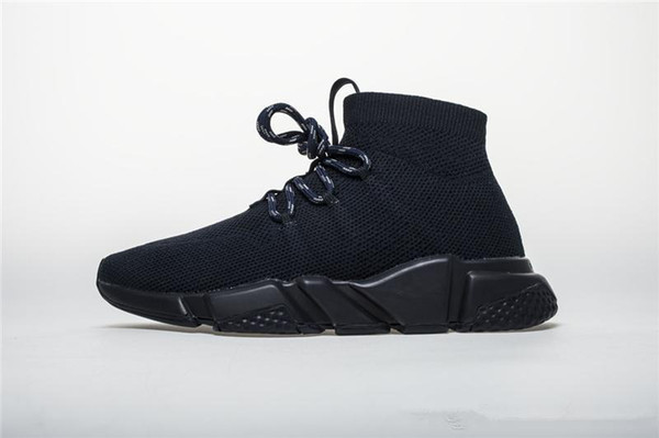 Luxury Sock Shoes Speed Trainers Stretch Textured KNIT Casual Shoes Speed Trainer Sneakers Sock Race Runners With Box