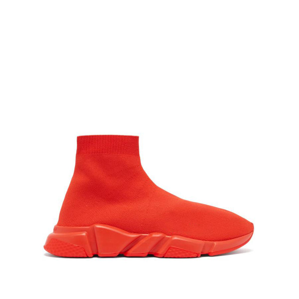 Top Mens Designer Shoes Paris Famous designer sneakers with white texture sole Top Quality designer Sock Shoes for women size 35-46