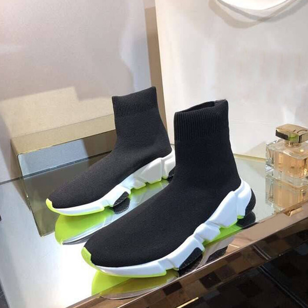 Sock Shoes Men Women Luxury Designer Casual Shoes Trick Bottom Slip-on Sneakers Fashion New Matchs Color Couples Sock Shoes
