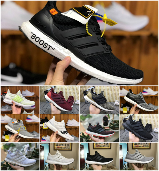 2019 Ultra boost Running Shoes 3.0 4.0 Men Women Stripe Balck White Oreo Designer Sneakers Ultraboost Sport Shoes Trainers Size 36-45