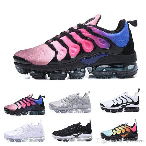 2018 AIR NEW TN Plus Olive In Metallic White Silver Colorways Shoes Men Women TN Casual Triple Black airs Shoes