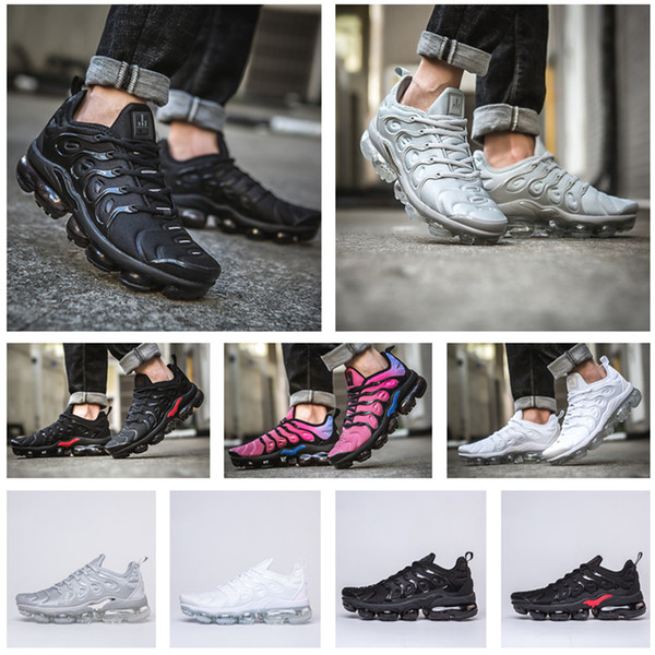 2019 Hot sale 2018 tn White triple Men Women Boys and Girls plus black White Casual Running Sports Shoes Sneakers EUR36-45