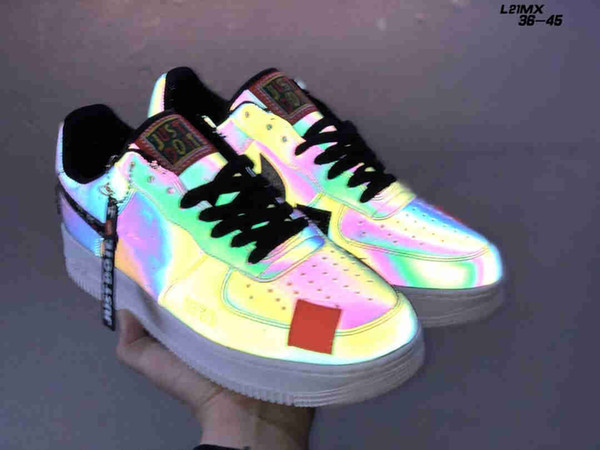 2019 new Luminescence jelly Forces Men Women Low Cut One 1 air Dunk Forced 1s Sports Shoes Classic AF Fly Trainers High Knit Sneakers