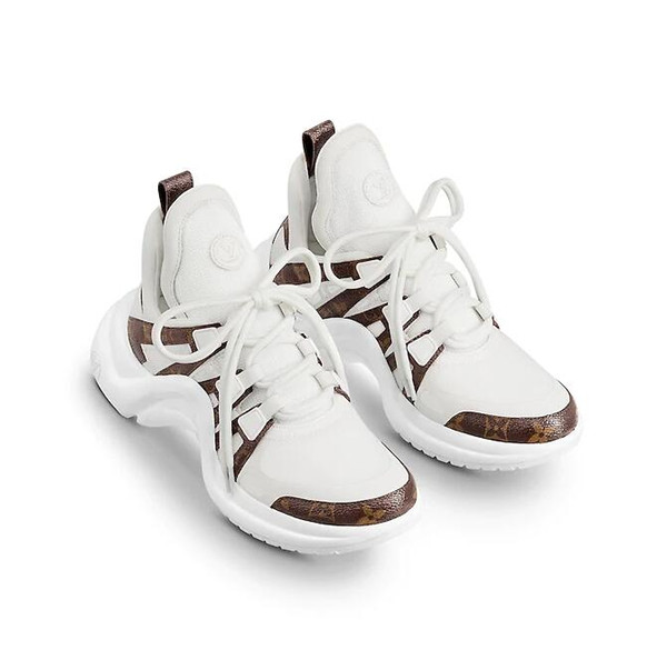 2019 NEW Luxury women's Archlight sneaker Men Genuine Leather Trainers TPU Outsole Casual Shoes Runner Shoes 7 colors