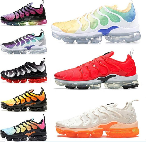 TN Plus Men&women Designer Trainers Casual Shoes Silver Triple s Black White Cool Grey Hyper Violet Grape Men Sports Sneakers size 5.5-11