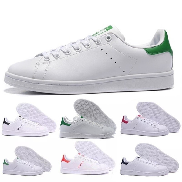 2019 New Fashion Designers Top Quality Women Men Newest Stan Shoes Smith Casual Shoes Leather classic Flats Size 36-44