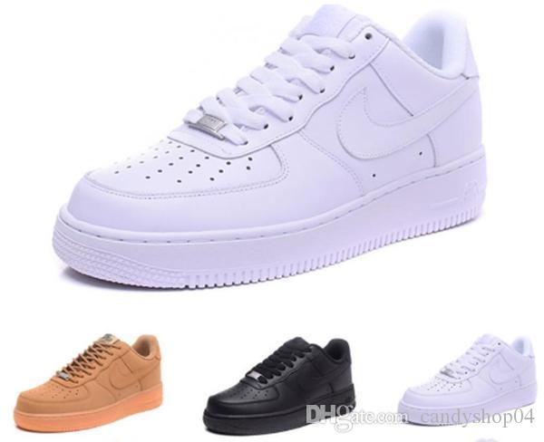 High quality latest men's fashion low-top white forced shoes ladies black like neutral high-top one casual shoes
