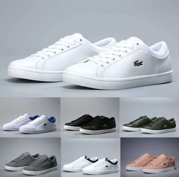 lLACOSTEs men sports running shoes France crocodile embroidery fashion Sneakers White black wine red walking shoe Trainers Zapatos 40-45