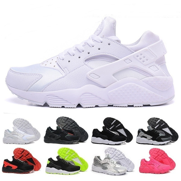 2018 Cheap Air Huarache 2 II Ultra Classical all White And Black Huaraches Shoes Men Women Sneakers casual Shoes Size 36-45 online for sale