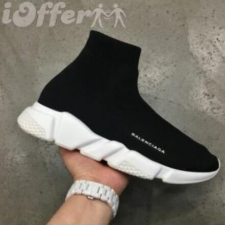 New Balenciaga Speed Trainer Casual shoes Speed stretch-knit Mid sneakers for men women Top Boots Casual shoe Eur 36-45