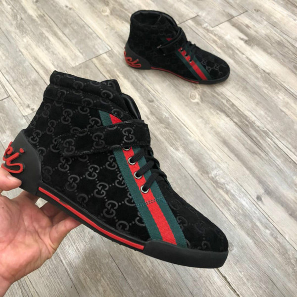 New fashion high shoes designer classic style men's shoes casual shoes high-end quality 38-45 manufacturers promotional free shipping (with