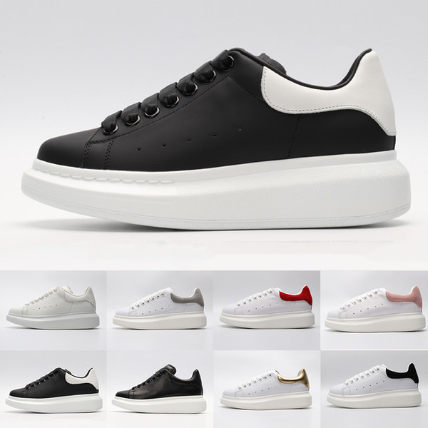 ACE Black white red Brand Fashion Luxury Designer Women brand Shoes Gold Low Cut Leather Flat designers men womens Casual sneakers 36-44