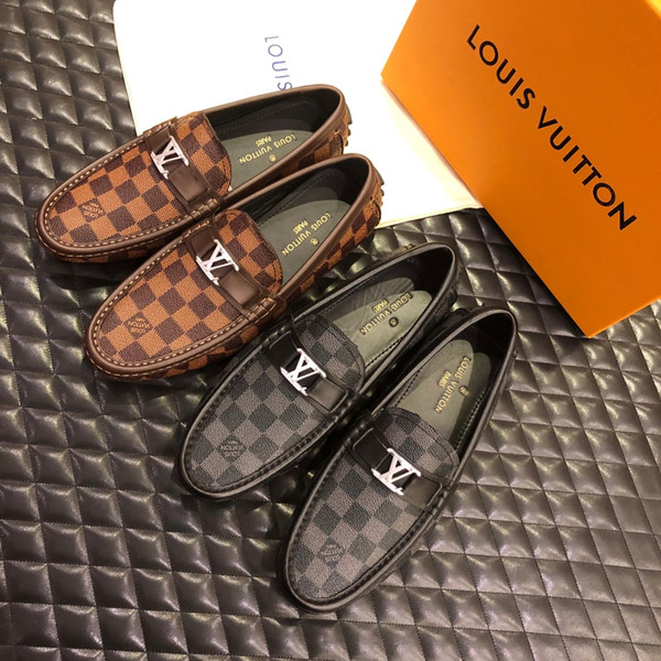 Hot Sale High Quality 2019 New Luxury Designer Men Business Shoes Genuine Leather Brand Men Office Wedding Dress Shoes Size 38-45