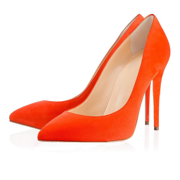 Fashion Luxury Designer Women Shoes Red Bottom High Heels 8cm 10cm 12cm Nude Black Red Leather Pointed Toes Pumps Dress shoes