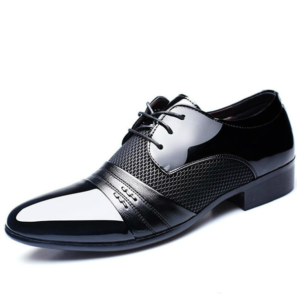 patent leather black italian mens shoes brands wedding formal oxford shoes for mens pointed toe dress shoes sapato masculino