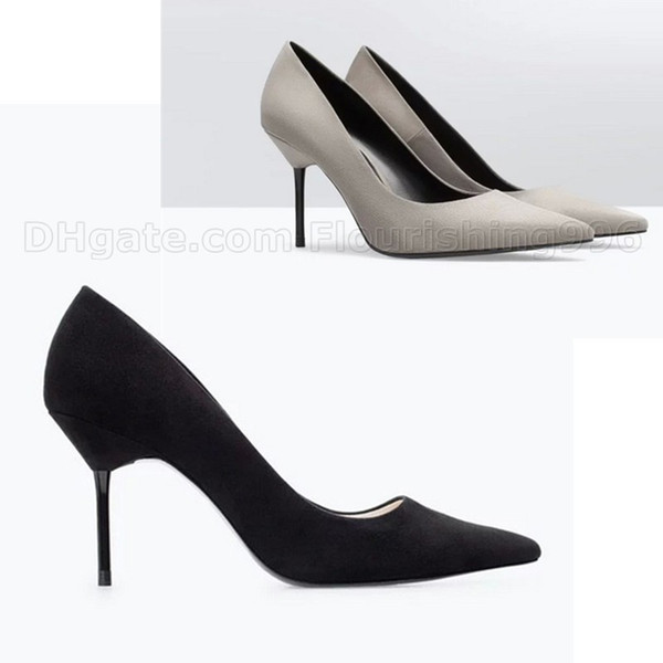 Lowest Price ! Fashion Women High Heel Shoes Pointed Toe Slip-on Shoes High Heels New Woman Wedding Dress Party Shoes