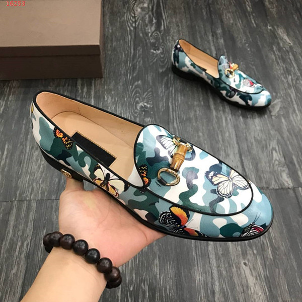 Luxury brands original edition custom high quality genuine leather Comfortable delicate generous prints casual shoes Mens designer shoes