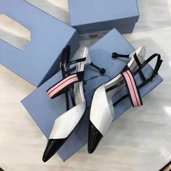 A72 2018 Latest Fashion Women High Heels Exclusive leather Pointed Toe Pumps dress shoes Dress shoes