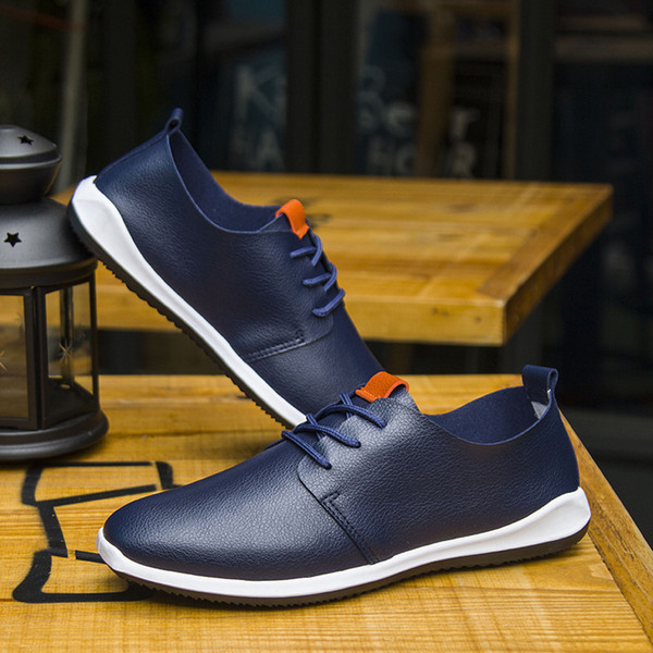 Men's Shoes Sreathable Microfiber Leather Men's Casual Shoes Business Men Shoes Pure Color Comfortable Summer Fashion Shoes