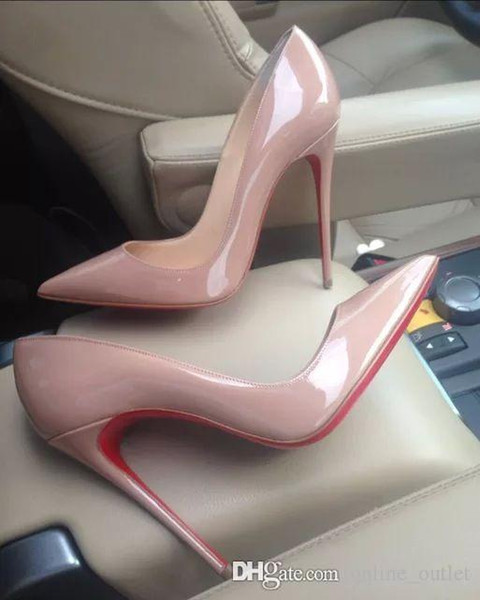 Christian Louboutin CL women red bottom pumps high heels peep toe Stiletto dress shoes platform patent leather rose red silver 1