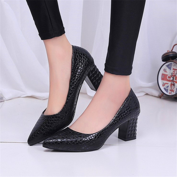 Female Pumps Nude Shallow Mouth Women Shoes Fashion Office Work Wedding Party Shoes Ladies Low Heel Shoes 6cm Woman Autumn