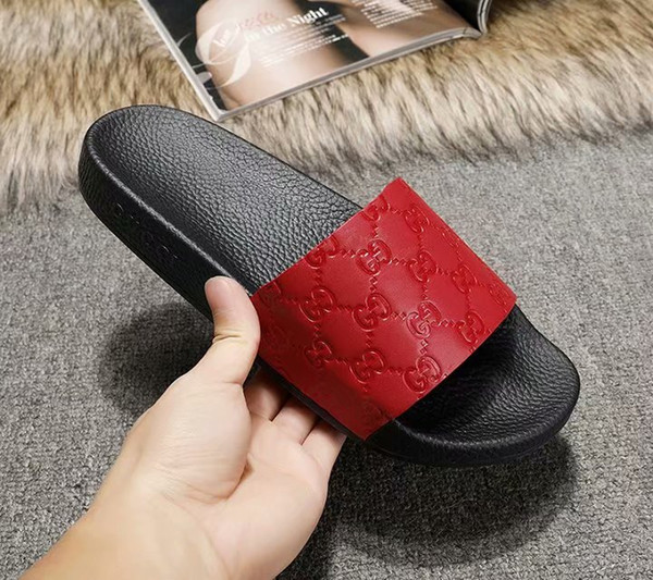 new arrival 2019 fall winter mens and womens fashion slide sandals boys girls outdoor beach rubber slippers size euro 35-45