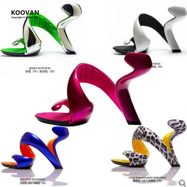 Koovan Women Shoes 2017 Summer New Fashion Bottomless Snake Women Heels Platform Sandals Shoes Woman Wedding Shoes Women Pumps