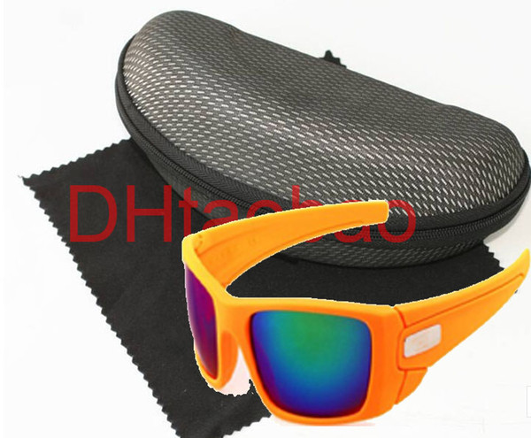 summer free ship man sport sunglasses woman Cycling glasses Bicycle Glass 7colors dazzle colour with box cloth man matte black sunglasses