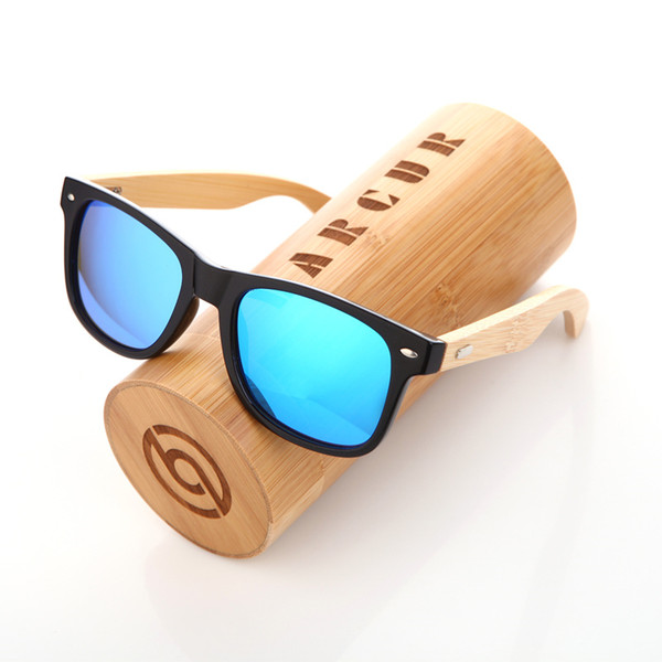 BARCUR Wood Sunglasses Spring Hinge Handmade Bamboo Sunglasses Men Wooden Sun glasses Women Polarized Oculos de sol masculino