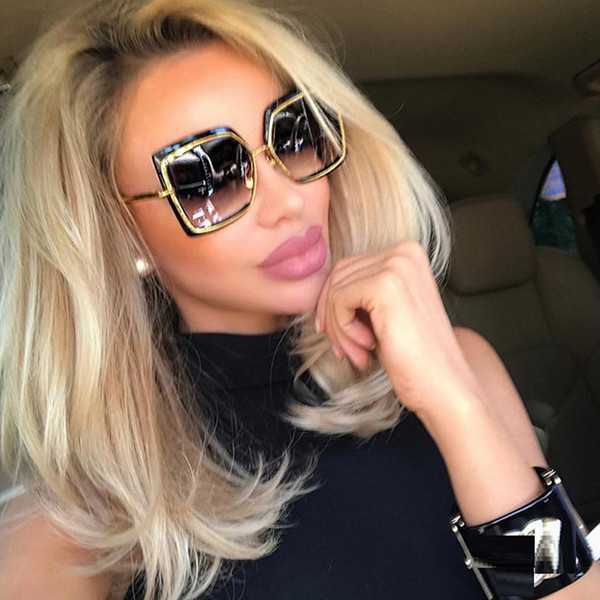 Cat Eye Pink Sunglasses for Men and Women Shades Mirror Square Sun Glasses 2018 UV 400 Fashion Brand Sunglasses