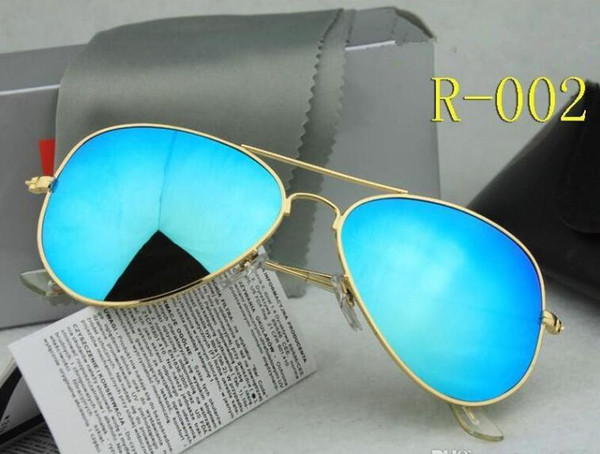 AAA High quality Polarized lens pilot Fashion Sunglasses For Men and Women Brand designer Vintage Sport UV400 Sun glasses With case and box