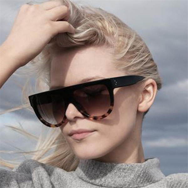 High Quality Designer Sunglasses For Women With Female Rivet Shades Luxury Sun glasses With Big Frame UV400 Sunglass Full Fashion Frame