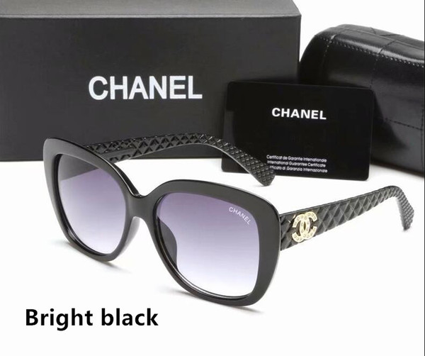 LHigh quality classic sunglasses designer brand men and women sunglasses glasses bright dark brown dark brown inside yellow case