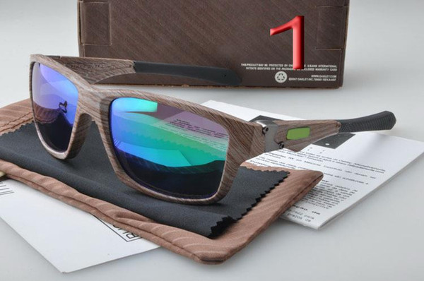 new Men Women Wooden Sunglass Bamboo Eyewear Wood sunglasses Jupiter sunglasses Polarized sunmmer style sun glass 9135