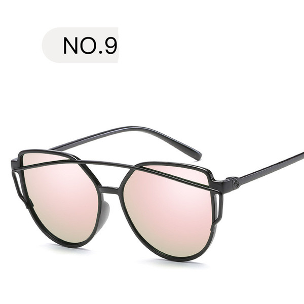 Fashion Brand Sunglasses For Women Cat Eye Sun Glasses Male Mirror Sunglasses Men Glasses Female Vintage Gold Glasses