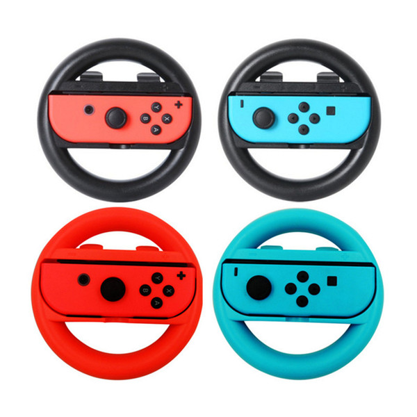 2Pcs Set for Nintend Switch Steering Wheel for Nintend Switch NS joy con Controller Grip Racing Wheel Handle Console Accessories